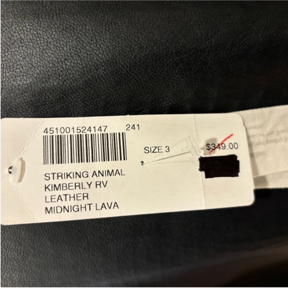 Chico’s NEW Genuine Leather Reversible Jacket Midnight Blue Python Women Size 16 - Picture 7 of 11